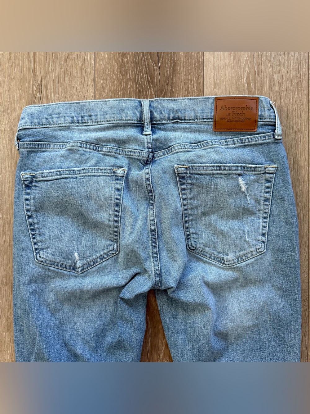 Men’s Abercrombie & Fitch Light wash Distressed Skinny Stretch Jeans 32x32 - Picture 5 of 8